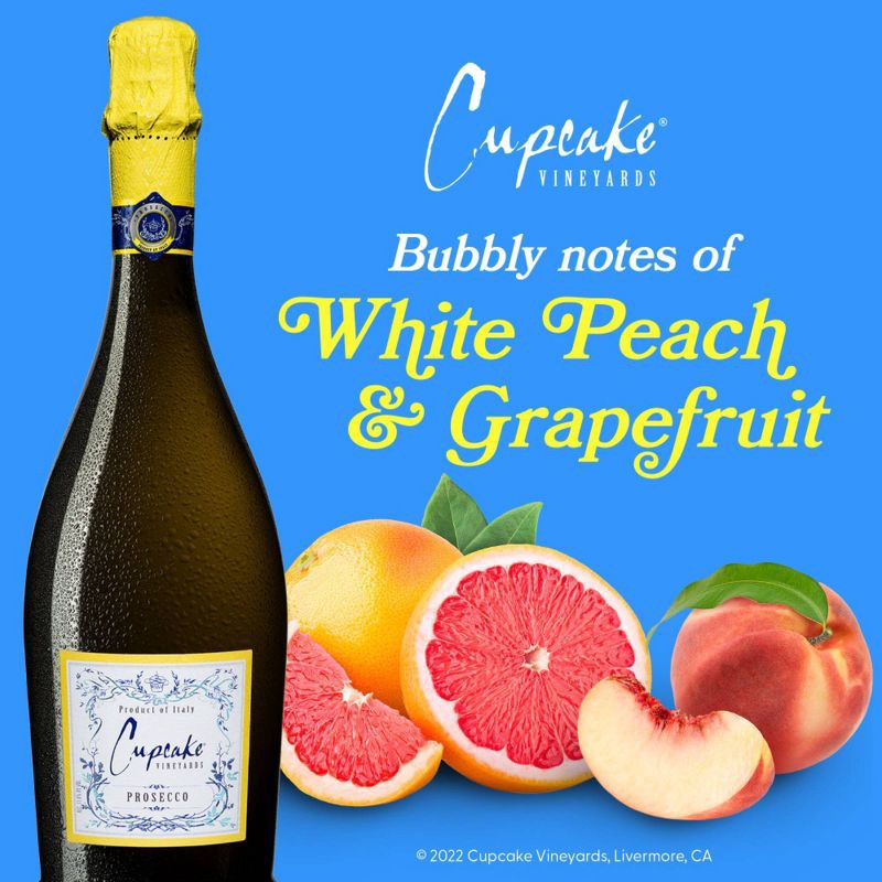 slide 4 of 9, Cupcake Vineyards Cupcake Prosecco Wine - 750ml Bottle, 750 ml