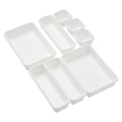 Interlocking Drawer Organizer Set - White - Room Essentials