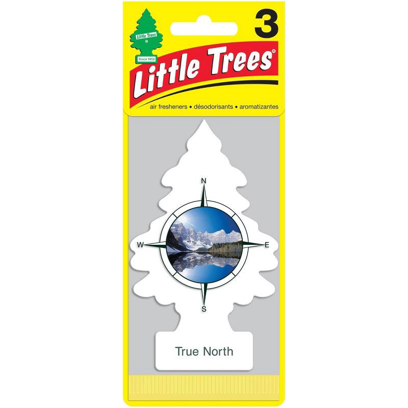 slide 1 of 4, Little Trees True North Air Freshener 3pk, 3 ct