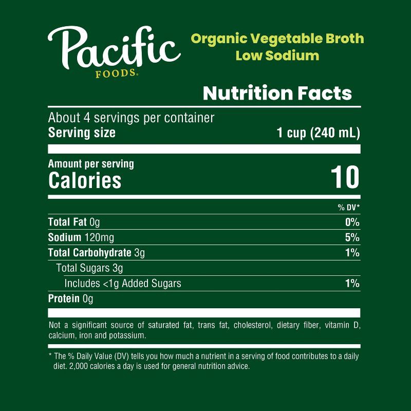 slide 2 of 10, Pacific Foods Gluten Free Organic Low Sodium Plant Based Vegetable Broth - 32oz, 32 oz