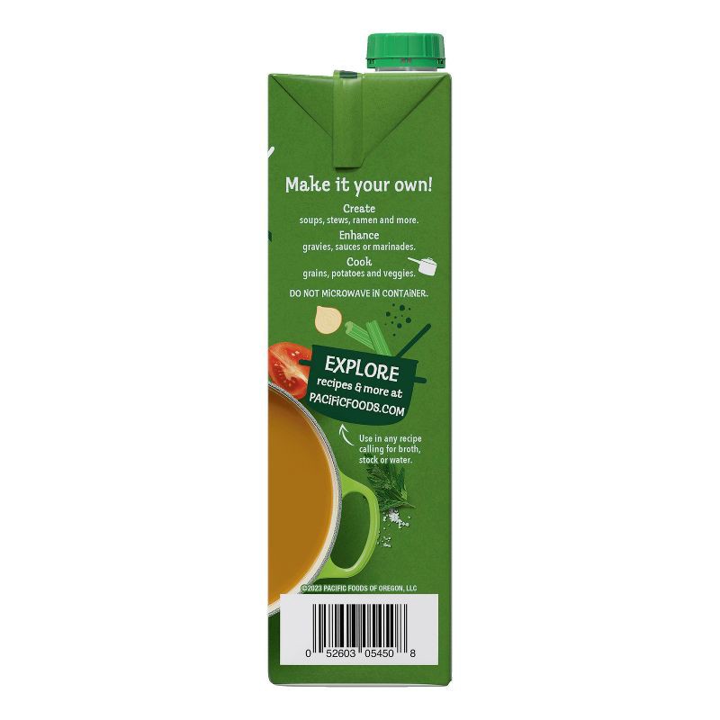 slide 8 of 10, Pacific Foods Gluten Free Organic Low Sodium Plant Based Vegetable Broth - 32oz, 32 oz