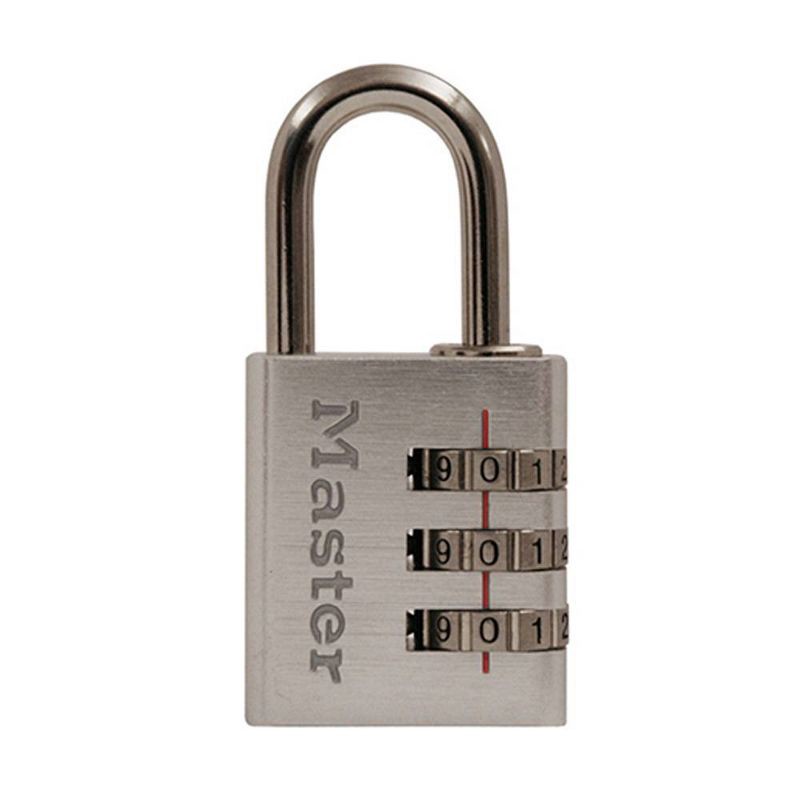 slide 3 of 3, Master Lock Asst Colors Dl 3/16 Reset Lock: Multicolor Steel Combination Padlock for Luggage & Sport Bags, 1 ct