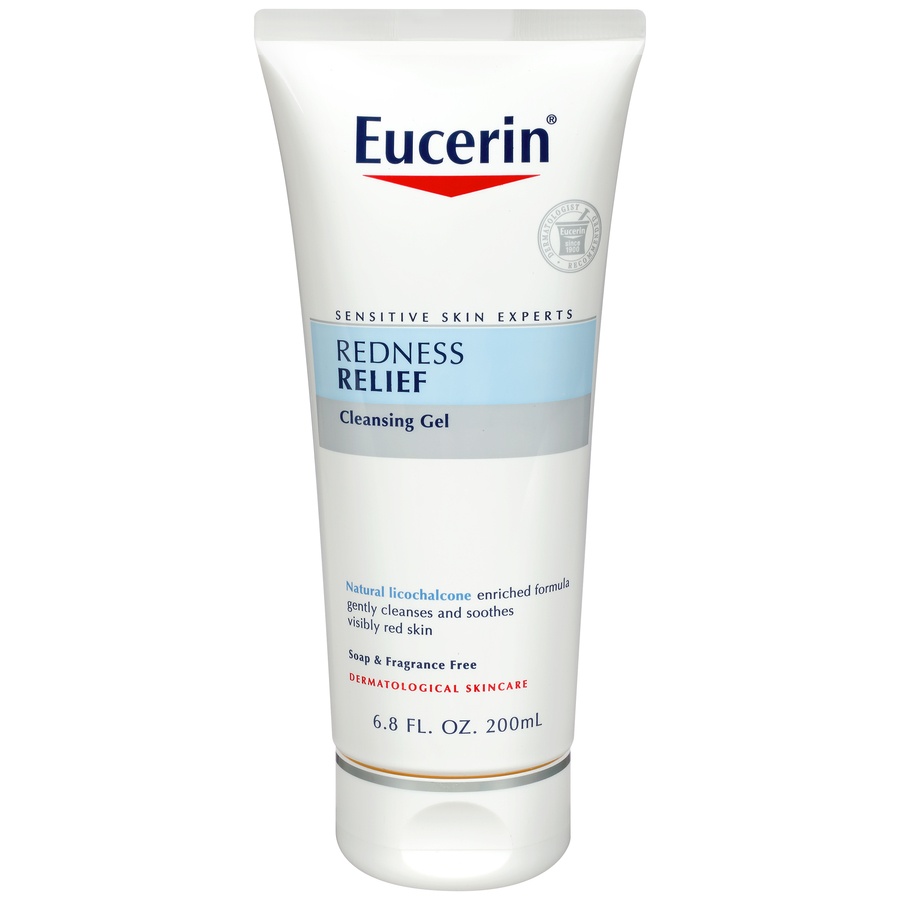 slide 1 of 7, Eucerin Redness Relief Soothing Cleanser For Sensitive Skin, 6.8 oz