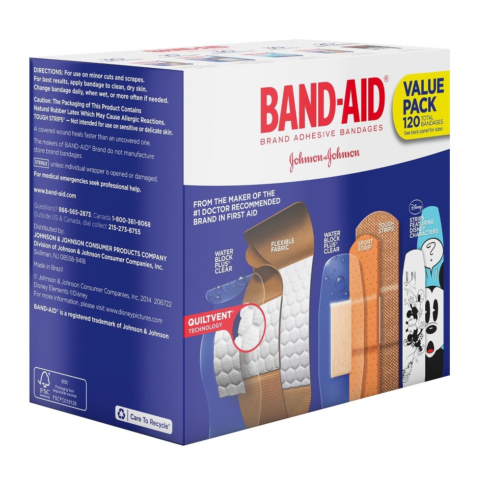 slide 5 of 8, BAND-AID Red Cross Safe Travels First Aid Kit, 120 ct