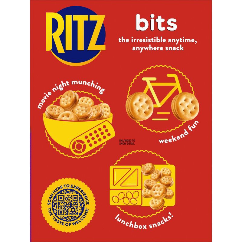 slide 13 of 14, RITZ Bits Peanut Butter Sandwich Crackers Lunch Snacks - 8.8oz, 8.8 oz