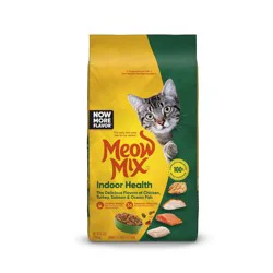 Meow Mix Indoor Health with Flavors of Chicken, Turkey ,Ocean Fish & Salmon Adult Complete & Balanced Dry Cat Food - 6.3lbs