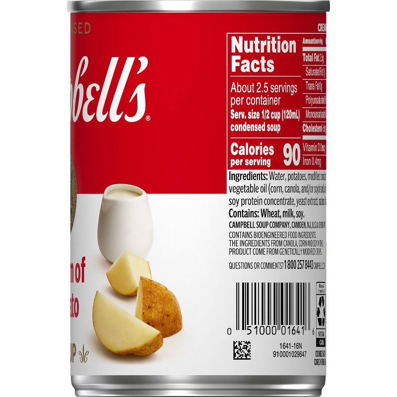 slide 9 of 11, Campbell's Condensed Cream of Potato Soup - 10.5oz, 10.5 oz