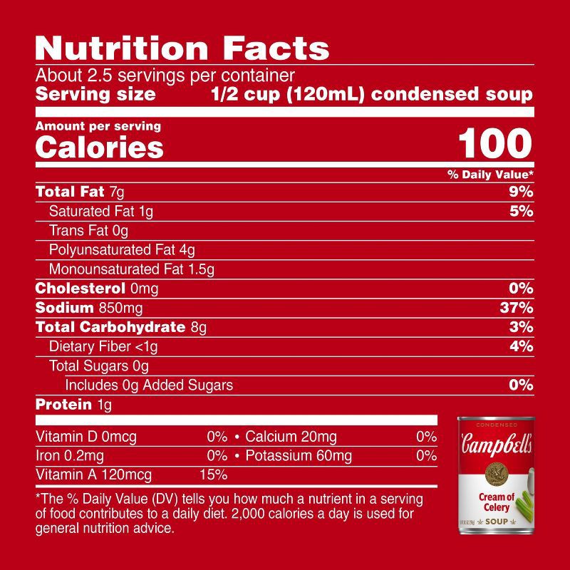 slide 6 of 12, Campbell's Condensed Cream of Celery Soup - 10.5oz, 10.5 oz