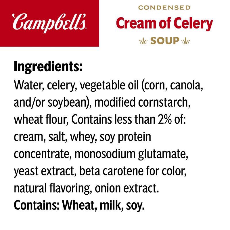 slide 8 of 11, Campbell's Condensed Cream of Celery Soup - 10.5oz, 10.5 oz