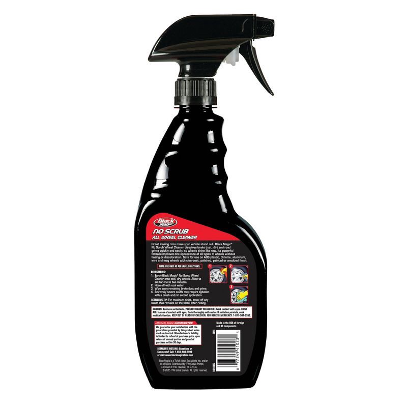 slide 3 of 4, Black Magic 23oz No Scrub Wheel Cleaner, 23 oz