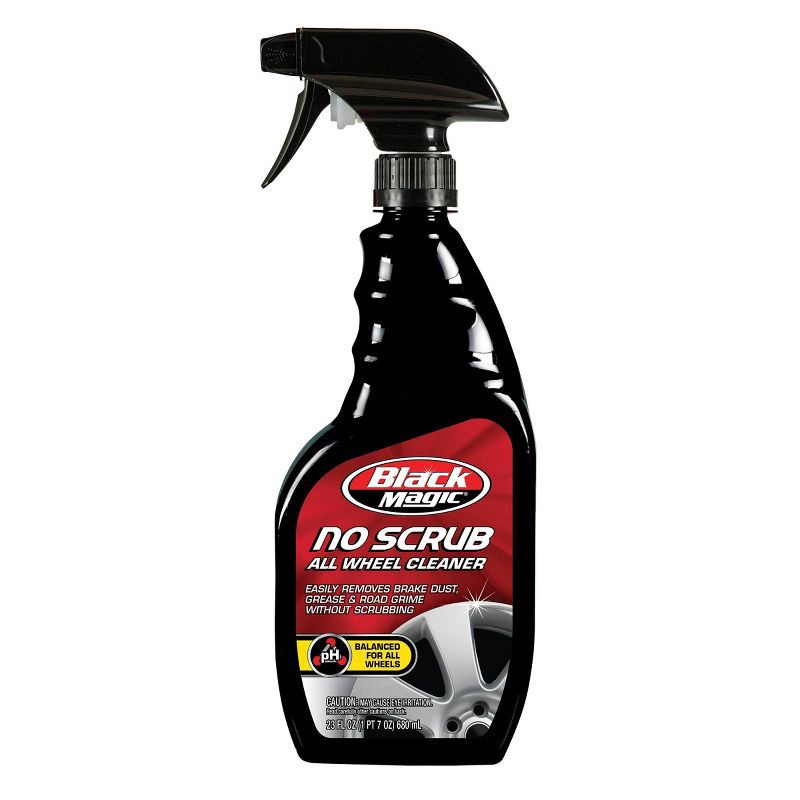 slide 1 of 4, Black Magic 23oz No Scrub Wheel Cleaner, 23 oz