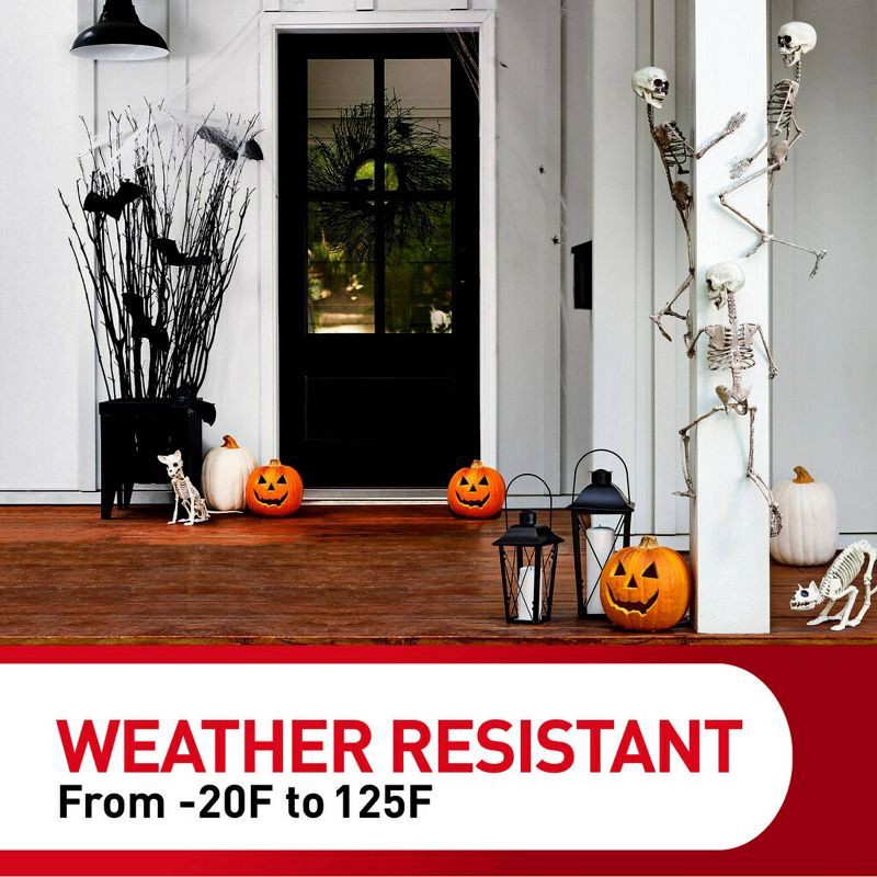 slide 8 of 13, Command 16pk Damage-Free Hanging Outdoor Light Clips with Adhesive Strips for Christmas Lights and Holiday Decoration, 16 ct