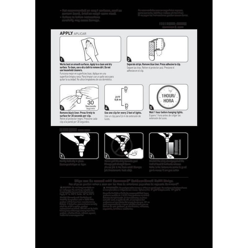 slide 11 of 13, Command 16pk Damage-Free Hanging Outdoor Light Clips with Adhesive Strips for Christmas Lights and Holiday Decoration, 16 ct
