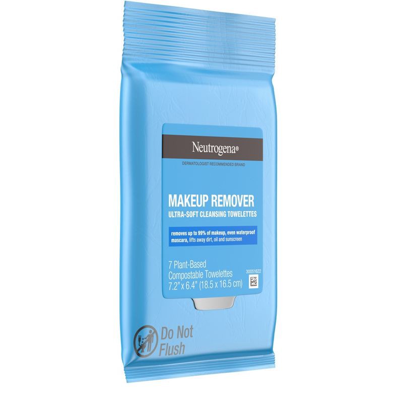 slide 3 of 7, Neutrogena Makeup Remover Wipes - Ultra Soft Micellar Facial Cleansing - Travel Pack - 7ct, 7 ct