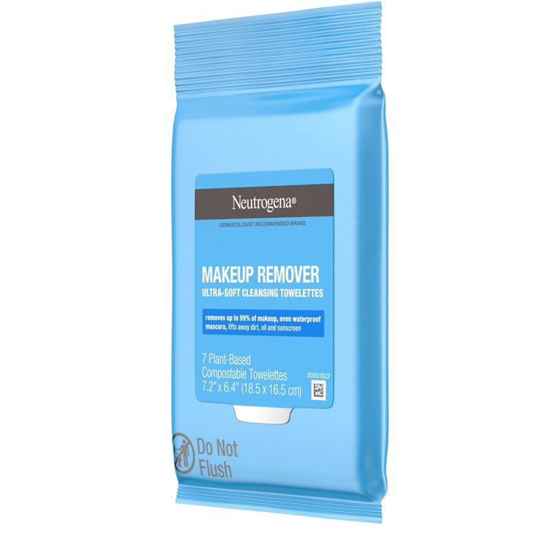 slide 4 of 7, Neutrogena Makeup Remover Wipes - Ultra Soft Micellar Facial Cleansing - Travel Pack - 7ct, 7 ct