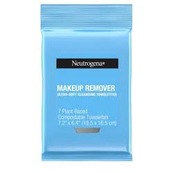 Neutrogena Makeup Remover Wipes - Ultra Soft Micellar Facial Cleansing - Travel Pack - 7ct