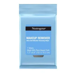 Neutrogena Makeup Remover Wipes - Ultra Soft Micellar Facial Cleansing - Travel Pack - 7ct