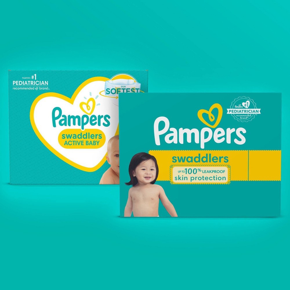 slide 3 of 9, Pampers Swaddlers Active Baby Diaper Size 4 22 Count, 22 ct