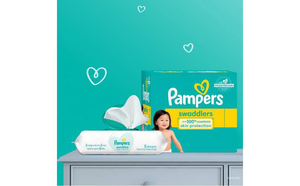 slide 8 of 9, Pampers Swaddlers Active Baby Diaper Size 4 22 Count, 22 ct
