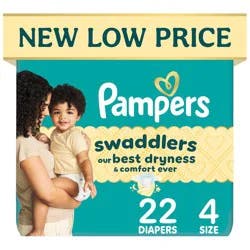 Pampers Swaddlers Sensitive Disposable Diapers - Size 4 - 22ct