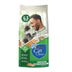 Purina Cat Chow Indoor Healthy Weight & Hairball Control Chicken Flavor Dry Cat Food - 6.3lbs