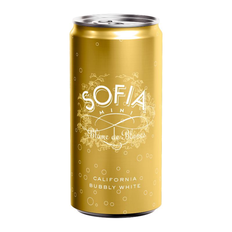 slide 2 of 4, Francis Coppola Sofia Mini Blanc De Blancs White Wine - 4pk/200ml Cans, 4 ct; 187 ml