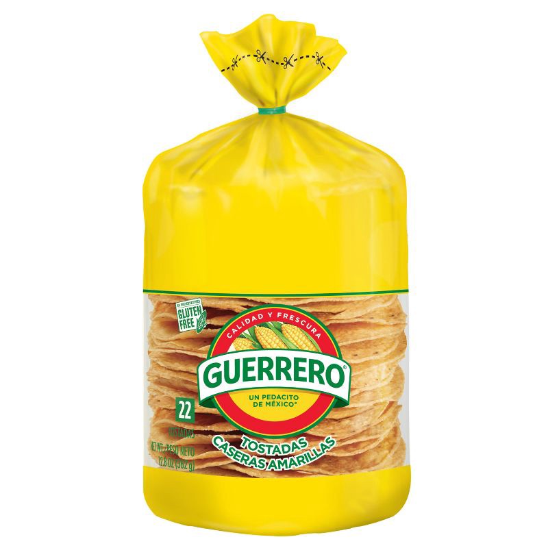 slide 1 of 11, Guerrero Tostadas Caseras Amarillas - 12.8oz/22ct: Gluten-Free, 12.8 oz; 22 ct