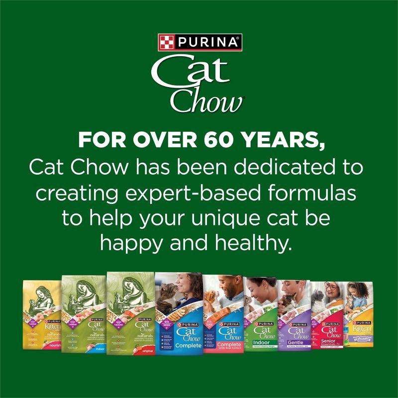 slide 10 of 14, Purina Cat Chow Indoor Healthy Weight & Hairball Control Chicken Flavor Dry Cat Food - 15lbs, 15 lb