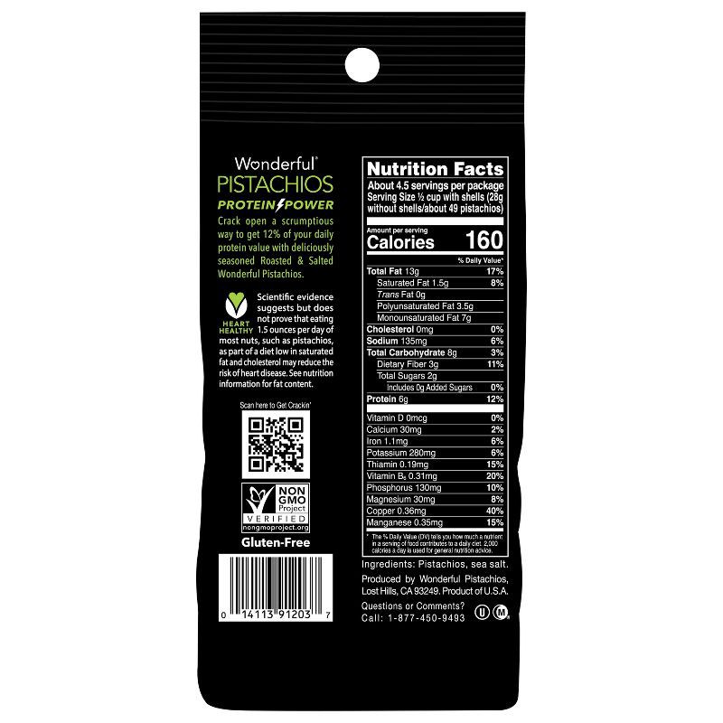 slide 7 of 8, Wonderful Roasted & Salted Pistachios - 8oz, 8 oz