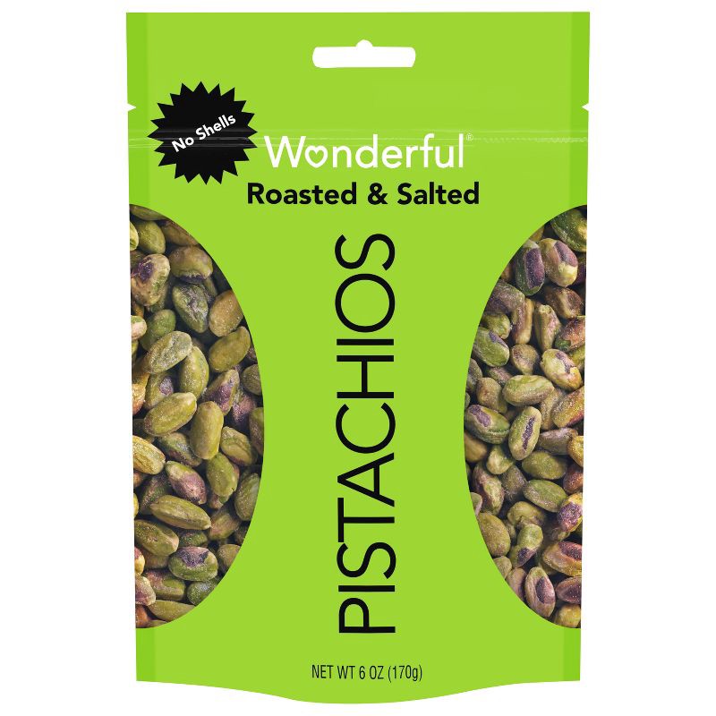 slide 1 of 7, Wonderful Roasted & Salted Shelled Pistachios - 6oz, 6 oz