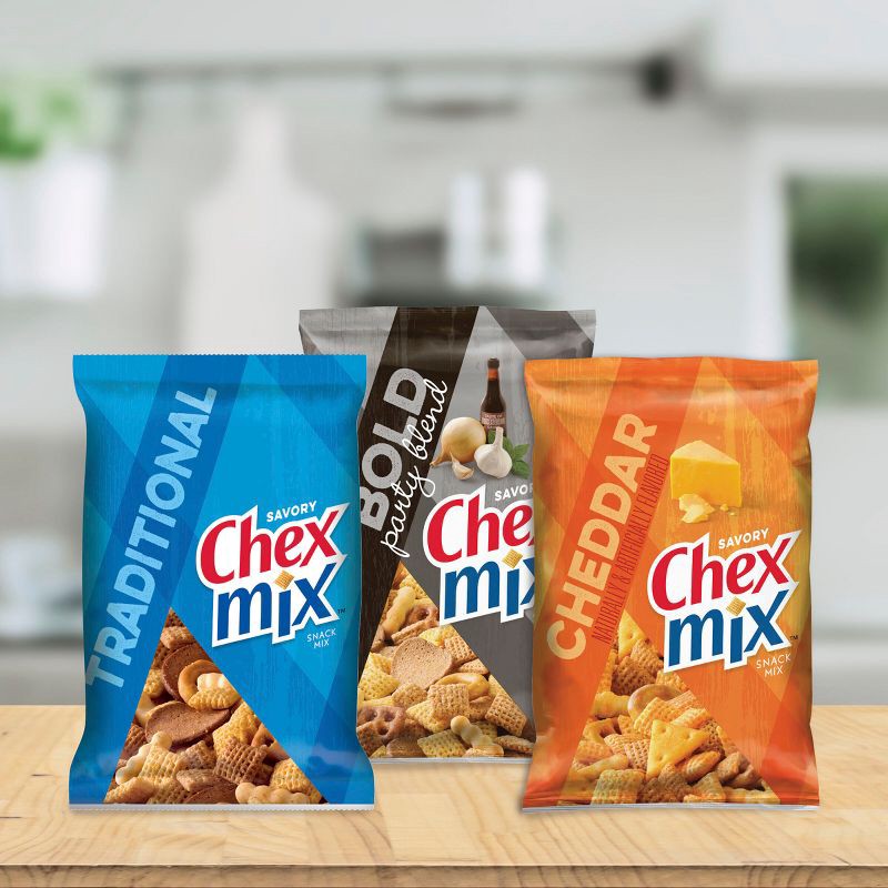 slide 5 of 10, Chex Mix Traditional Snack Mix Bags - 17.5oz/10ct, 10 ct; 17.5 oz