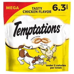 Temptations Classic Tasty Chicken Flavor Crunchy Cat Treats - 6.3oz