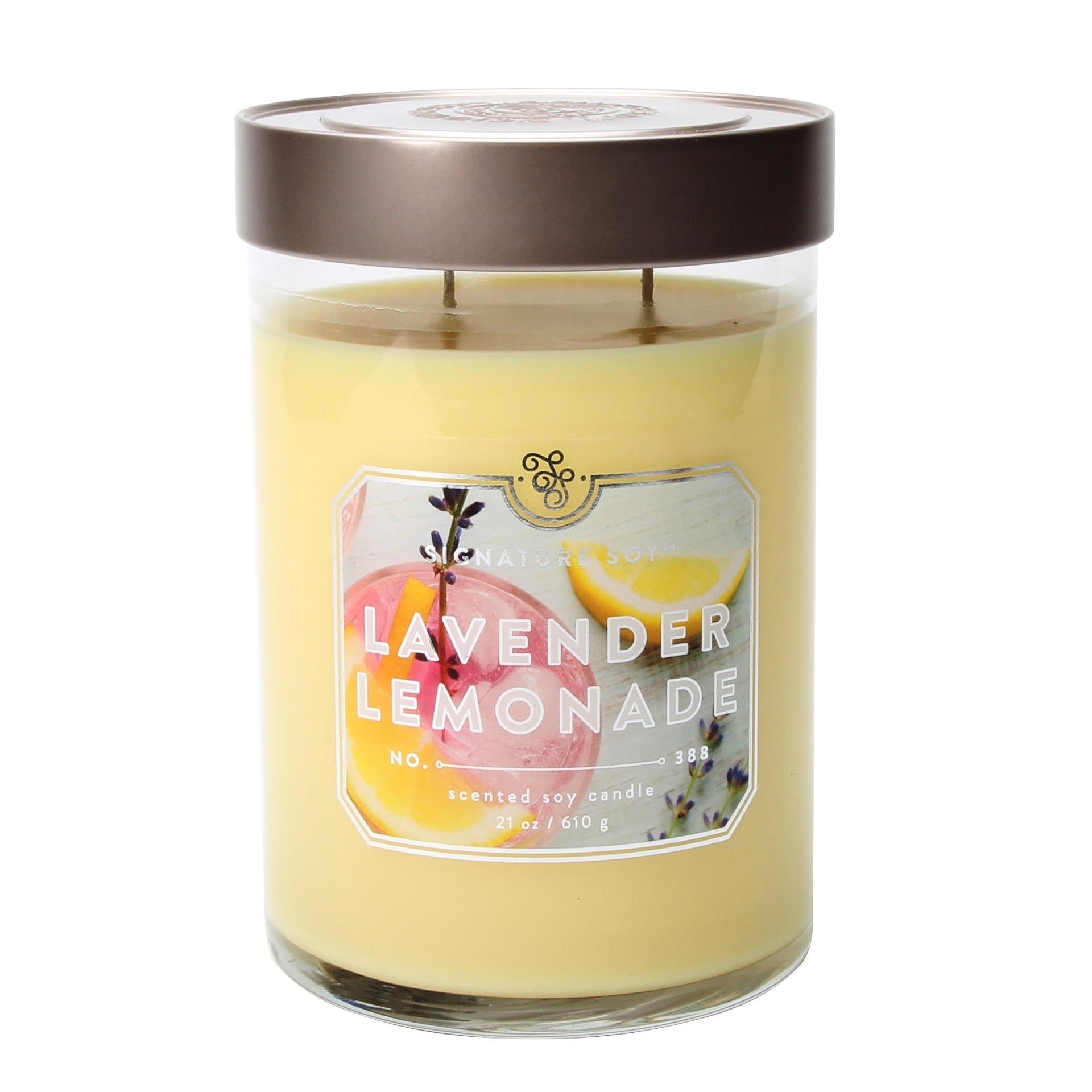 slide 1 of 1, Signature Soy Jar Candle - Lavender Lemonade , 21 oz