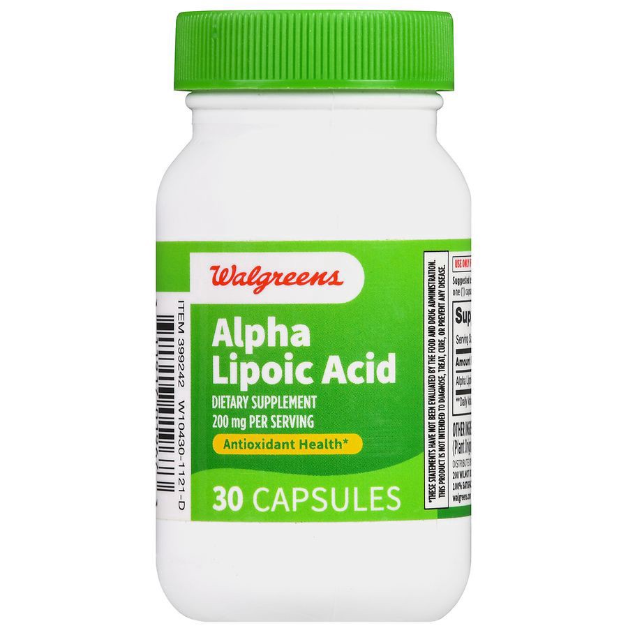slide 4 of 5, Walgreens Alpha Lipoic Acid 200 mg, 30 ct