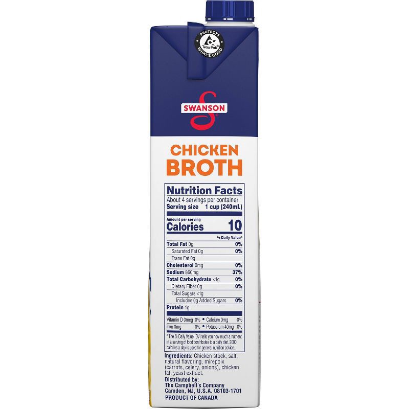 slide 5 of 7, Swanson 100% Natural Gluten Free Chicken Broth - 32oz, 32 oz