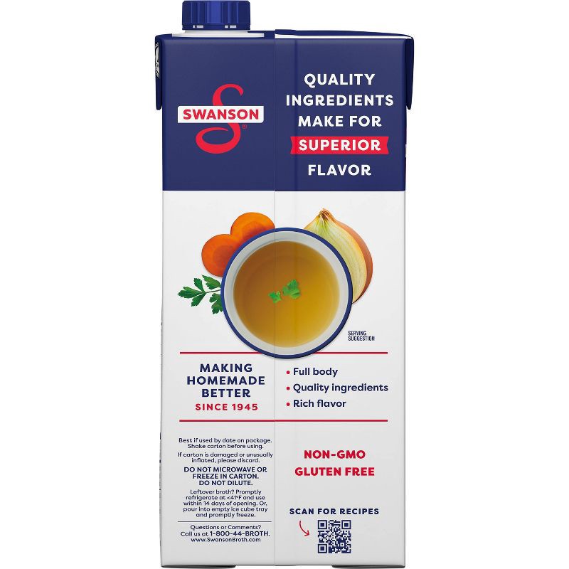 slide 6 of 7, Swanson 100% Natural Gluten Free Chicken Broth - 32oz, 32 oz