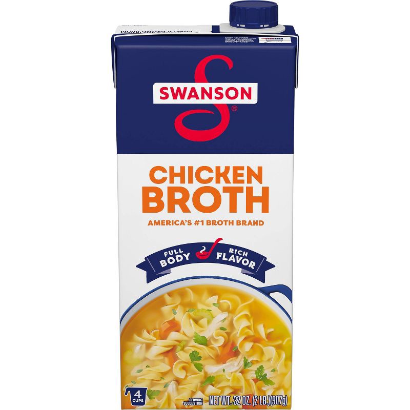 slide 1 of 7, Swanson 100% Natural Gluten Free Chicken Broth - 32oz, 32 oz