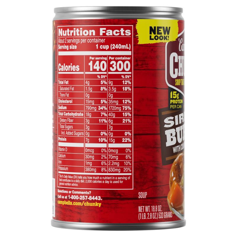 slide 14 of 14, Campbell's Chunky Sirloin Burger with Country Vegetables Soup - 18.8oz, 18.8 oz