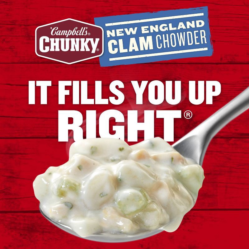 slide 6 of 14, Campbell's Chunky New England Clam Chowder Soup - 18.8oz, 18.8 oz