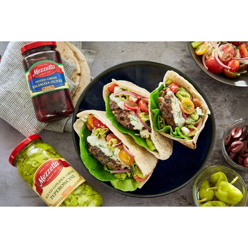 slide 5 of 6, Mezzetta Sliced Golden Greek Pepperoncini Medium Heat - 16oz, 16 oz