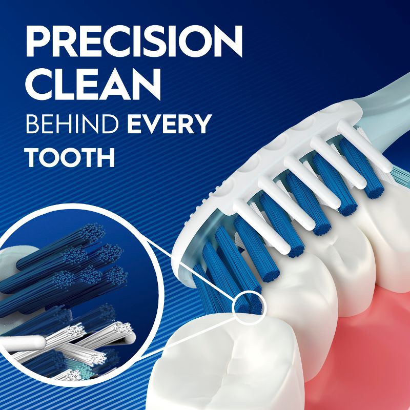 slide 4 of 9, Oral-B CrossAction All In One Toothbrush - Deep Plaque Removal - Soft - 4ct, 4 ct