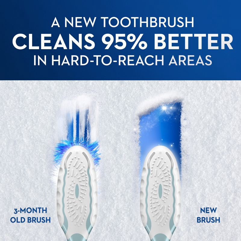 slide 5 of 11, Oral-B CrossAction All In One Toothbrushes, Deep Plaque Removal, Soft - 4ct, 4 ct