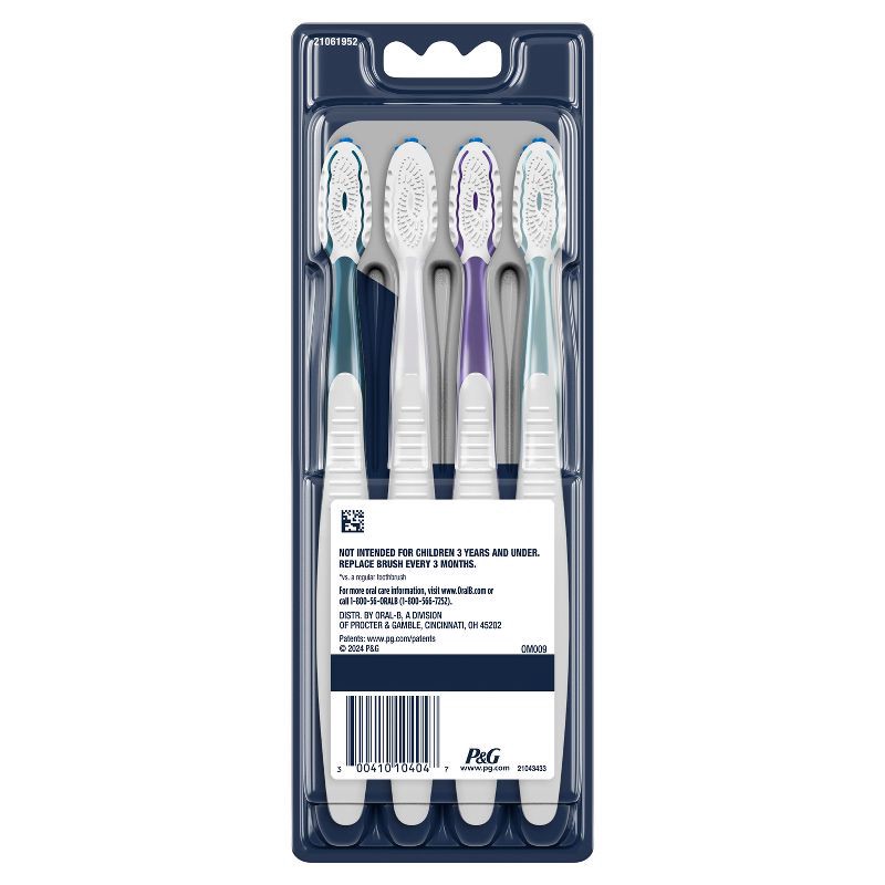 slide 7 of 9, Oral-B CrossAction All In One Toothbrush - Deep Plaque Removal - Soft - 4ct, 4 ct