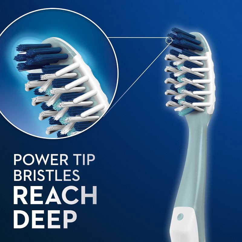 slide 8 of 11, Oral-B CrossAction All In One Toothbrushes, Deep Plaque Removal, Soft - 4ct, 4 ct