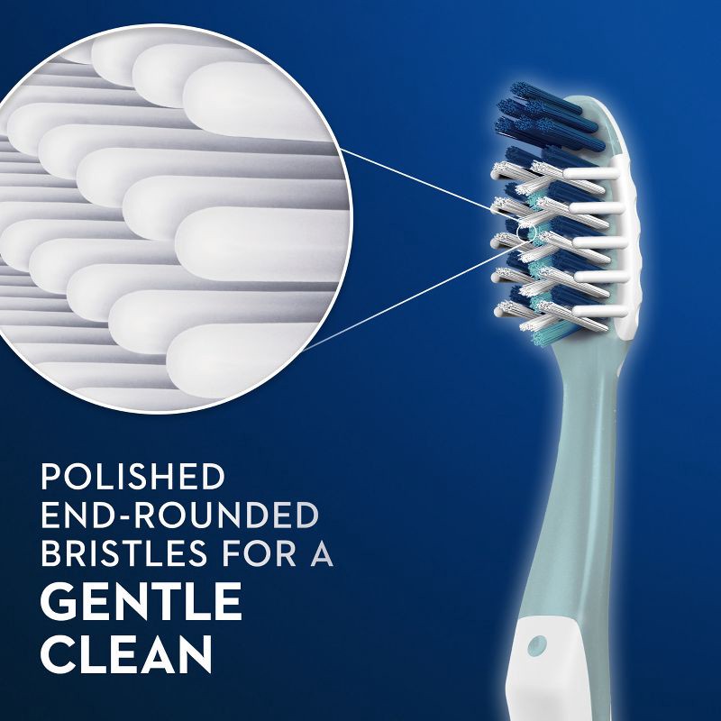 slide 10 of 11, Oral-B CrossAction All In One Toothbrushes, Deep Plaque Removal, Soft - 4ct, 4 ct