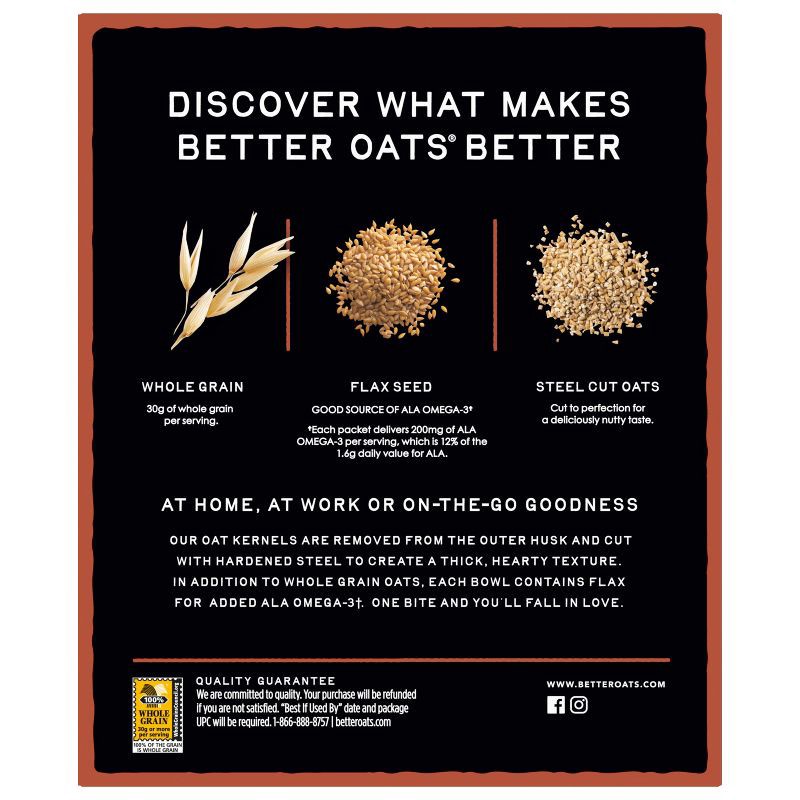 slide 2 of 12, Better Oats Revolution! Steel Cut Oats Maple & Brown Sugar Oatmeal - 10ct, 10 ct