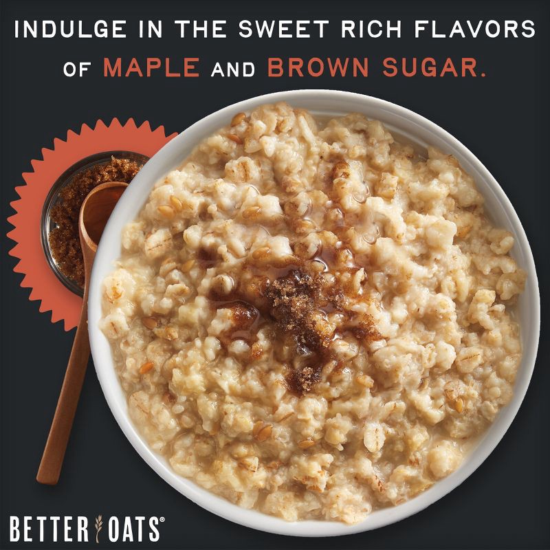 slide 5 of 12, Better Oats Revolution! Steel Cut Oats Maple & Brown Sugar Oatmeal - 10ct, 10 ct