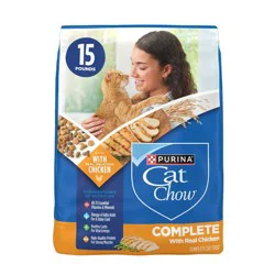 Purina Cat Chow Complete Chicken Flavor Dry Cat Food - 15lbs