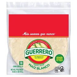 Guerrero White Corn Tortillas - 16oz/18ct