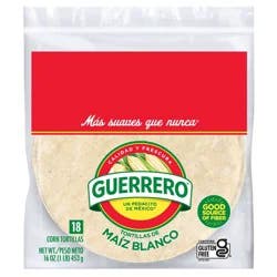 Guerrero White Corn Tortillas - 16oz/18ct